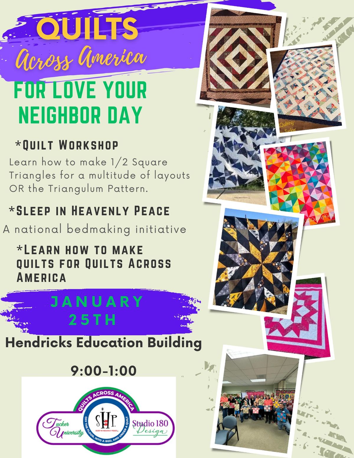 Quilts Across America Event for Love Your Neighbor Day