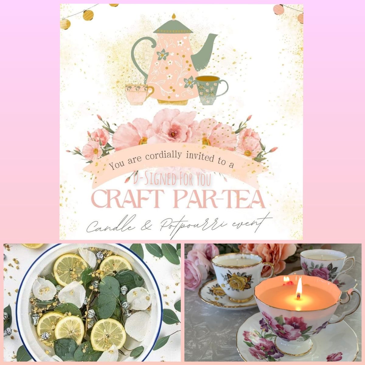 Craft PAR-TEA  Candles & Potpourri 