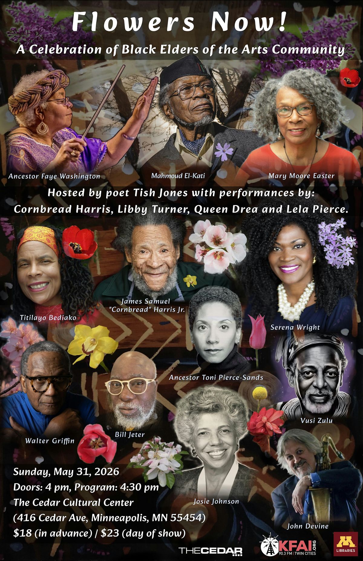 FLOWERS NOW! A Celebration of Black Elders of the Arts Community