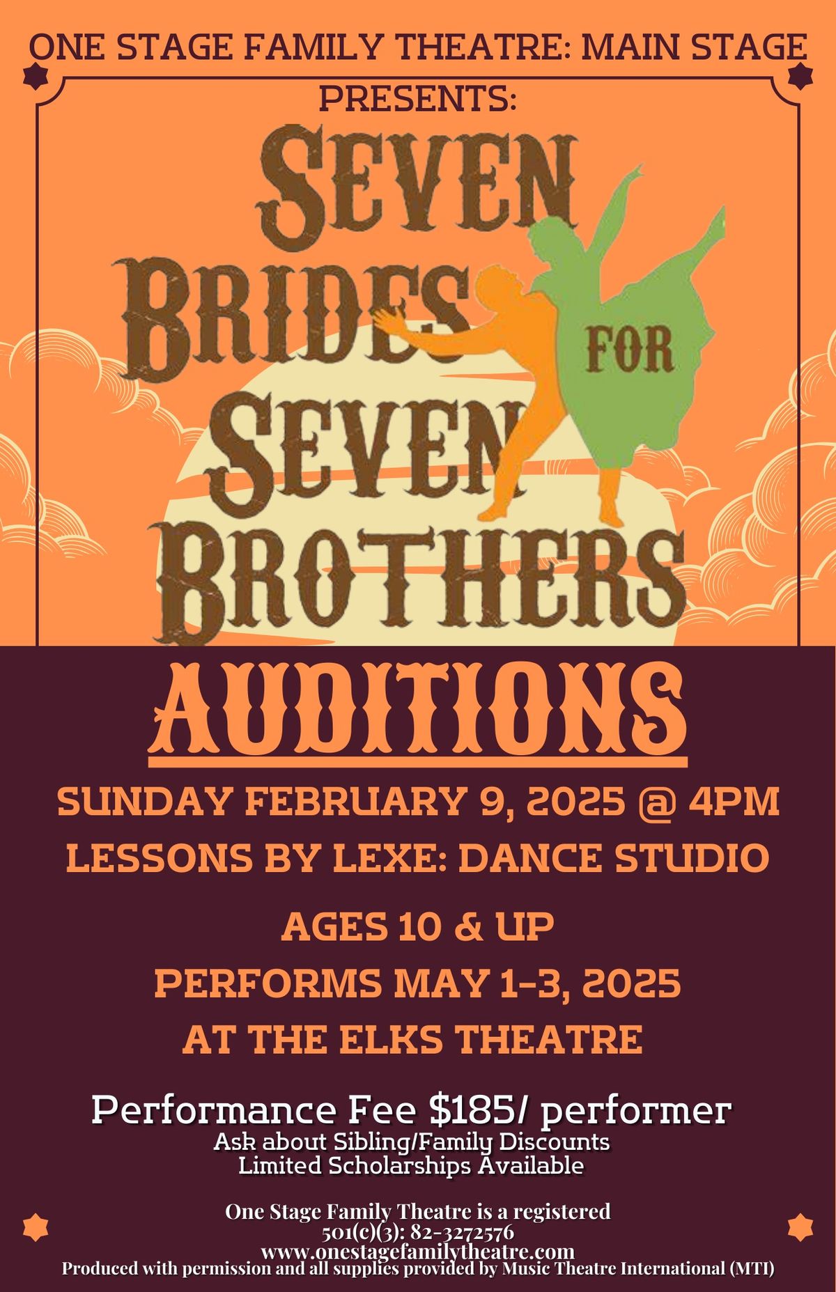 Seven Brides for Seven Brothers - AUDITIONS