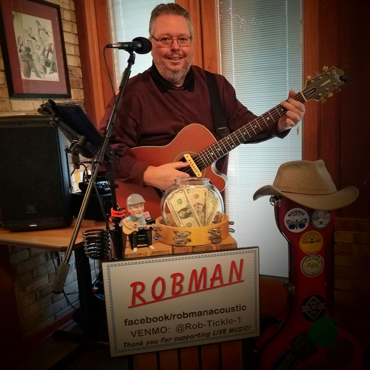 \ud83c\udfb8\ud83c\udfb5 Saturday Live Music with Robman Acoustic!\ud83c\udfb8\ud83c\udfb5 