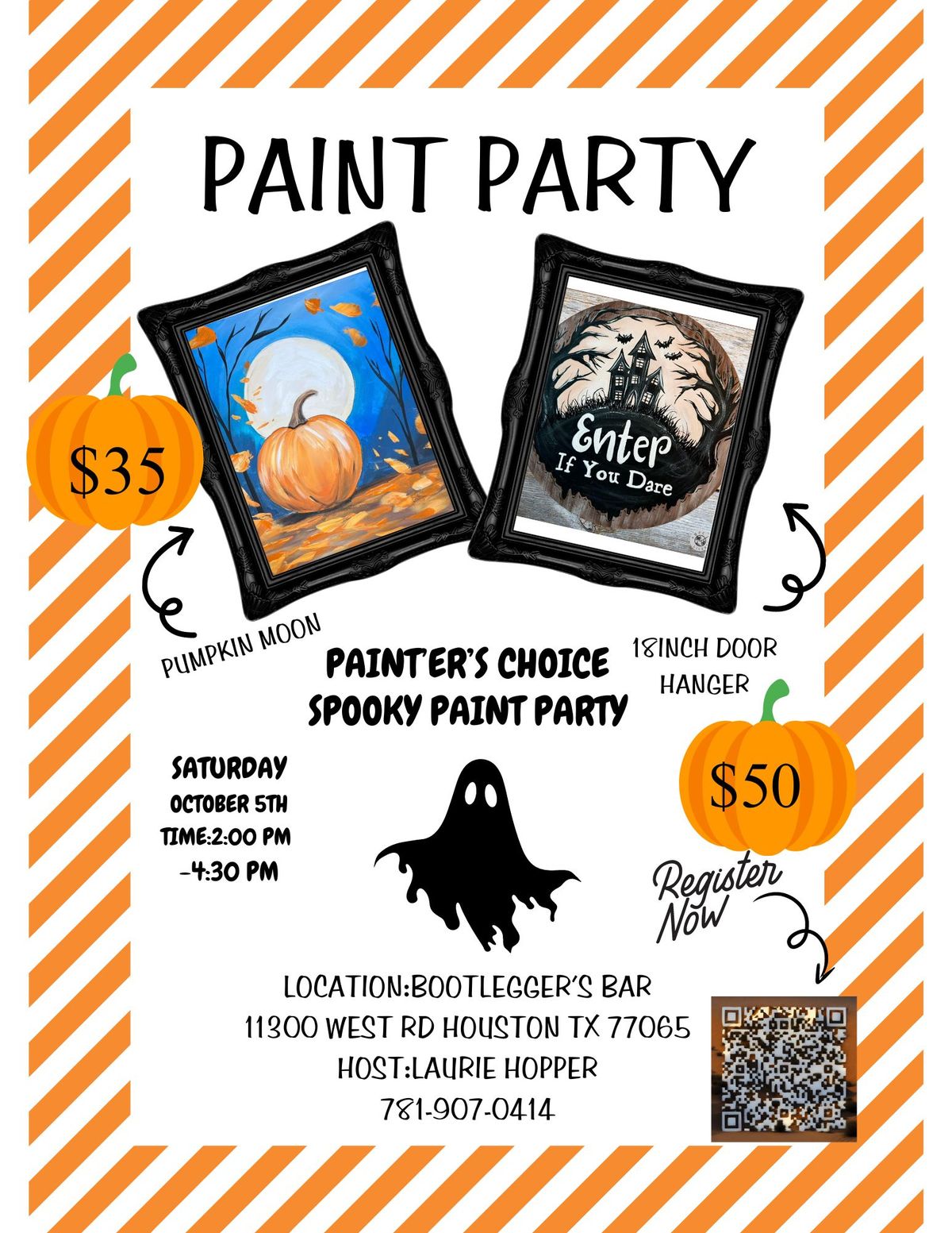 Spooky Paint Party At The Bootlegger's Bar