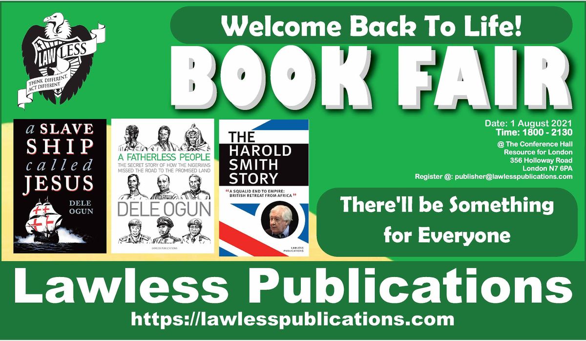 Lawless Publications: Welcome Back To Life! BOOK FAIR