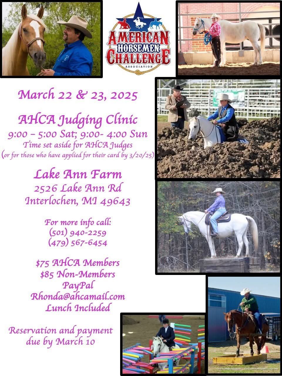 AHCA Judging Clinic