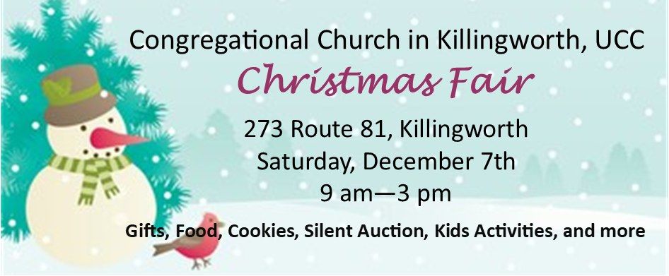 Congregational Church in Killingworth Family Christmas Fair