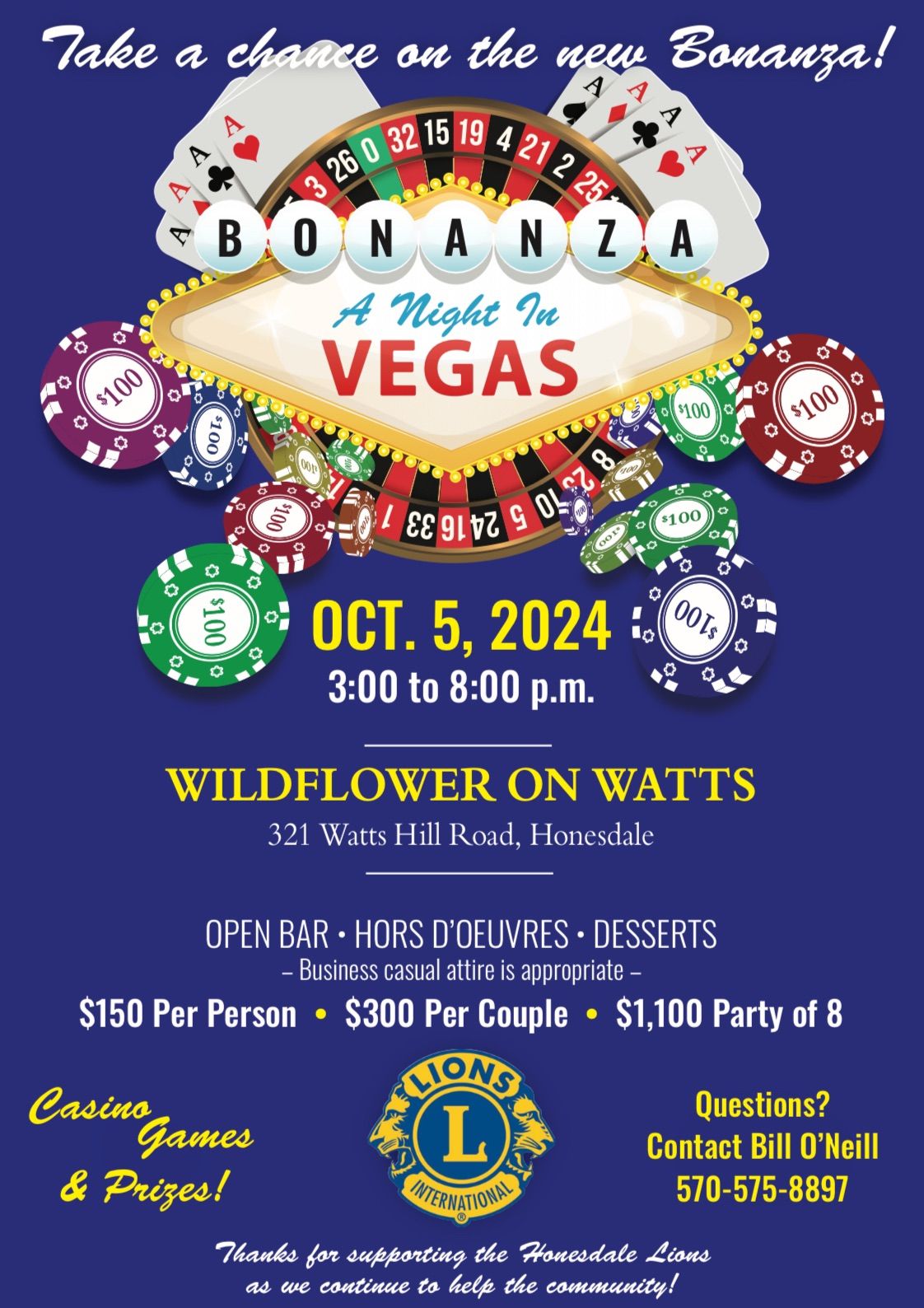 Lions Club Bonanza \u201cA Night in Vegas\u201d