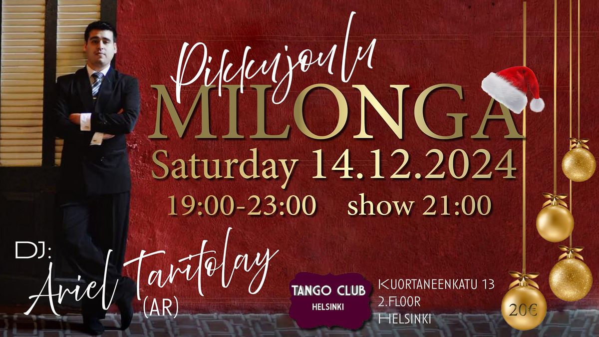 TANGO CLUB HELSINKI- PIKKUJOULU MILONGA