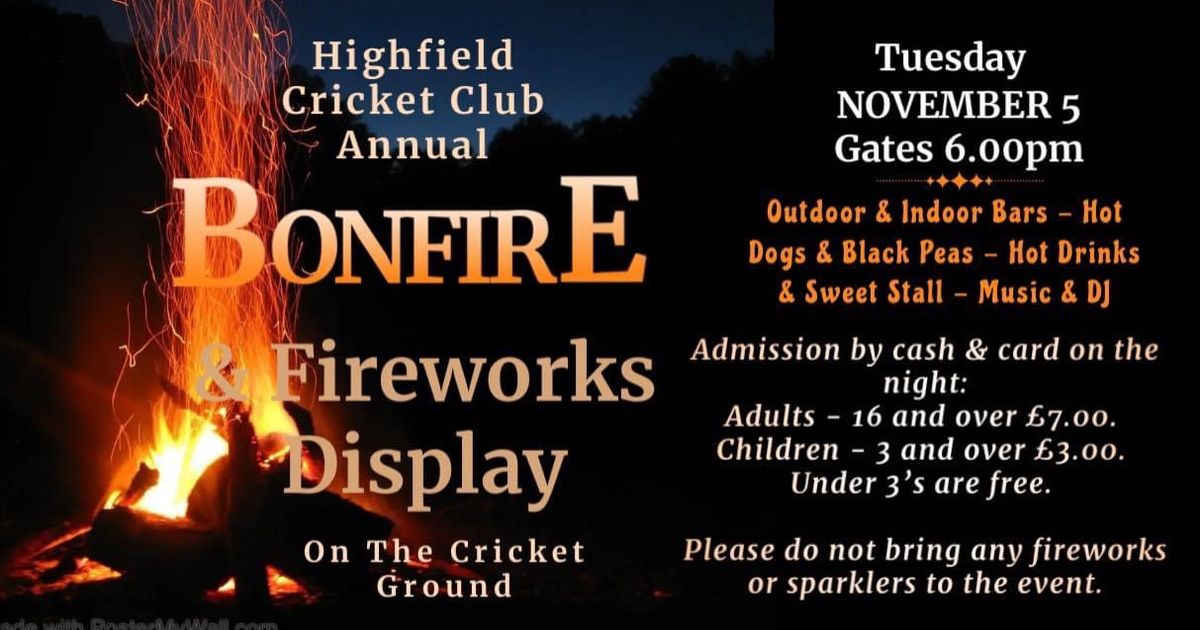 Bonfire & firework display