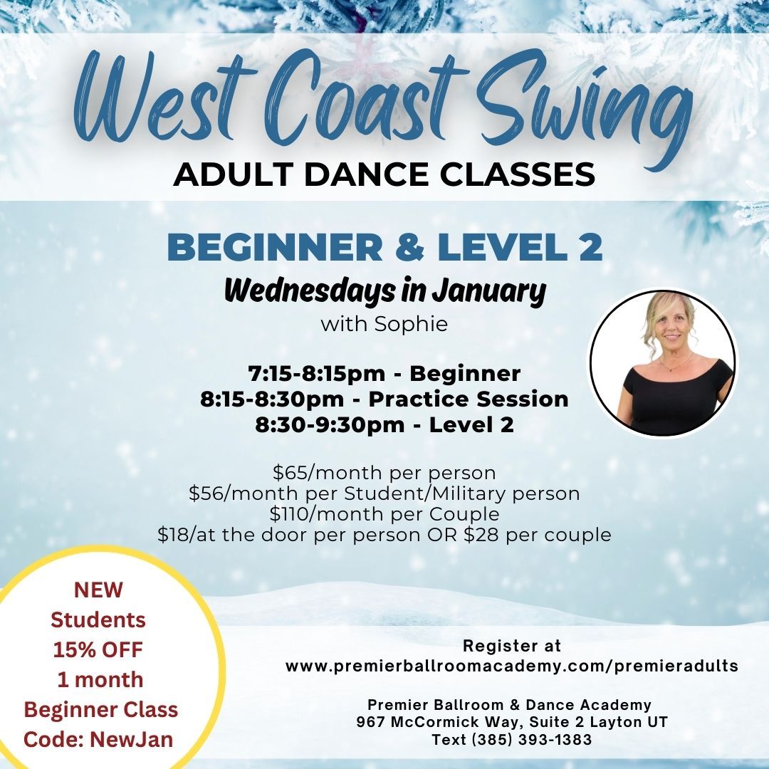 Adult West Coast Swing Classes - January