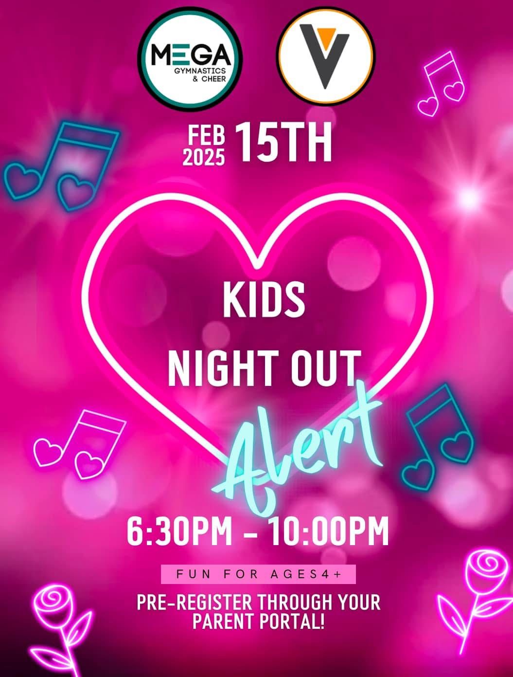 Valentine\u2019s Kids Night Out at MEGA! \ufffd