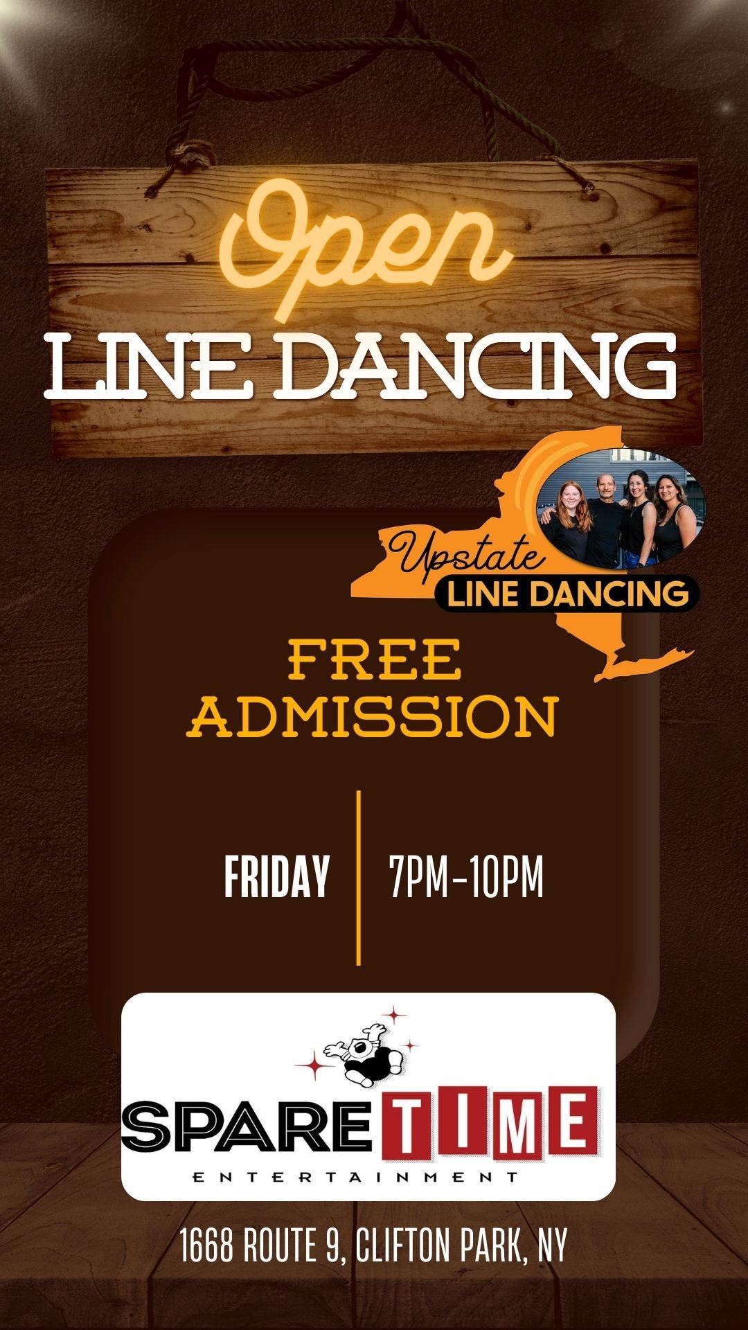 Open Dance Night with Upstate Line Dancing! 