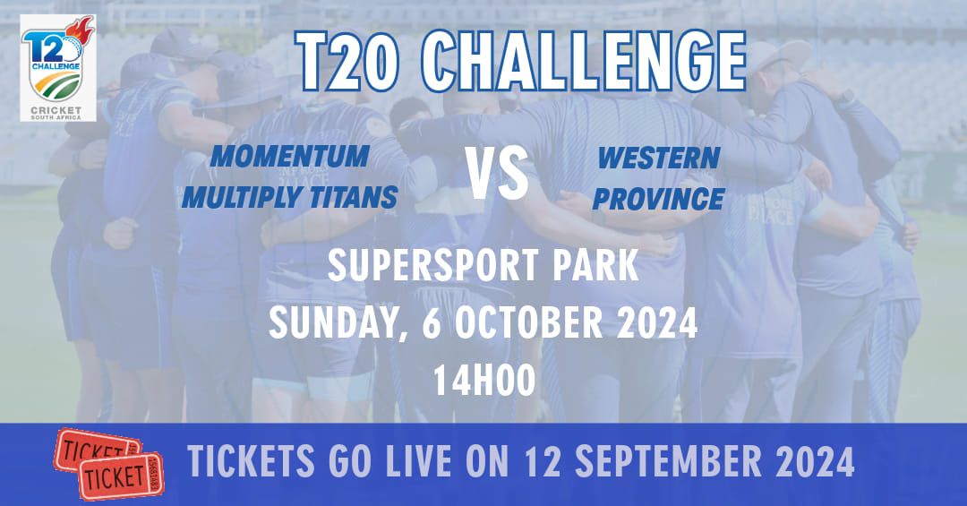 T20 CHALLENGE | Momentum Multiply Titans vs Western Province 