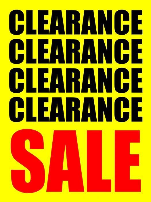 Clearance Sale 