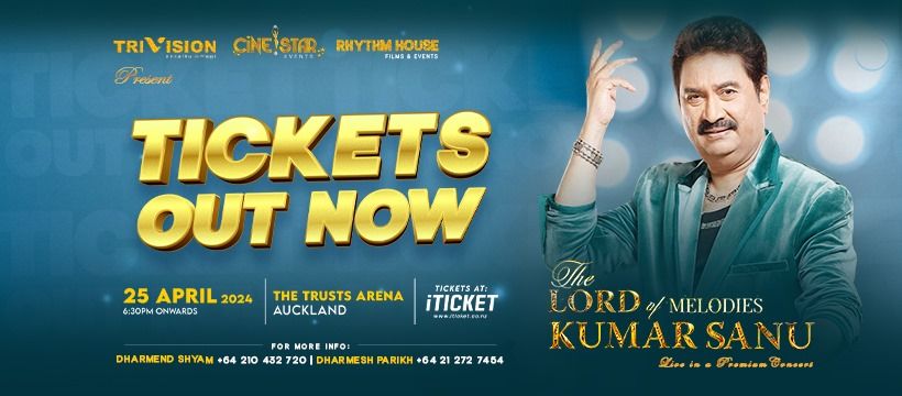 Kumar Sanu The Lord of Melodies Concert Auckland
