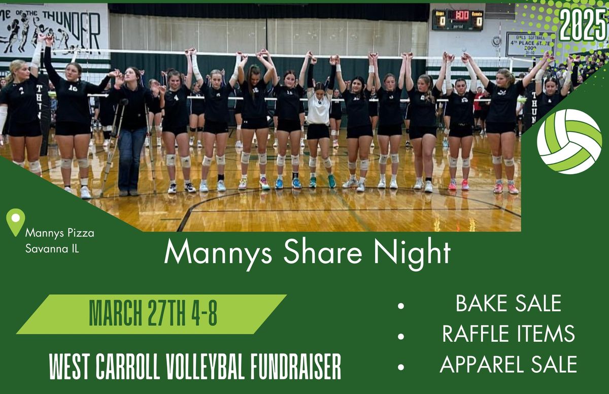 Manny's Share Night for Volleyball Program