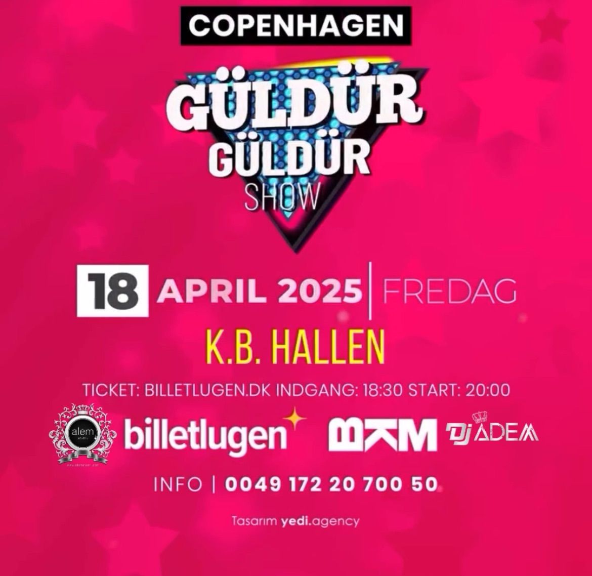 G\u00fcld\u00fcr G\u00fcld\u00fcr Show Kopenhag 18.04.25