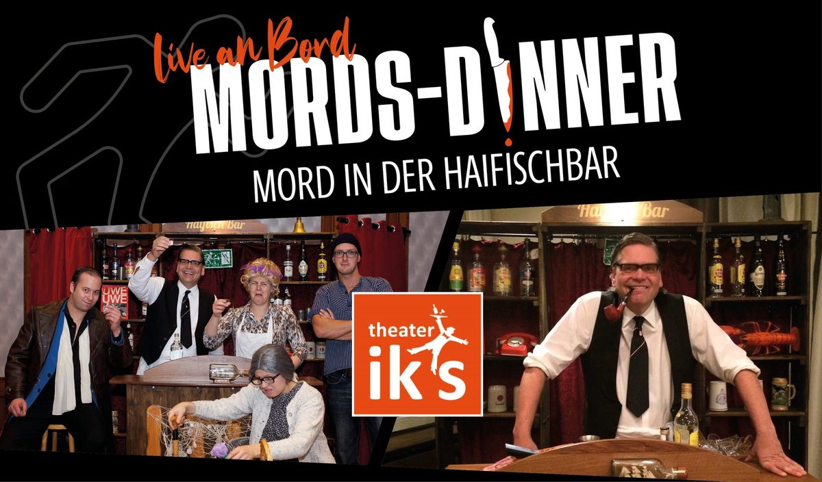 Mords-Dinner \u2013 \u201eMord in der Haifischbar\u201c auf dem Schiff