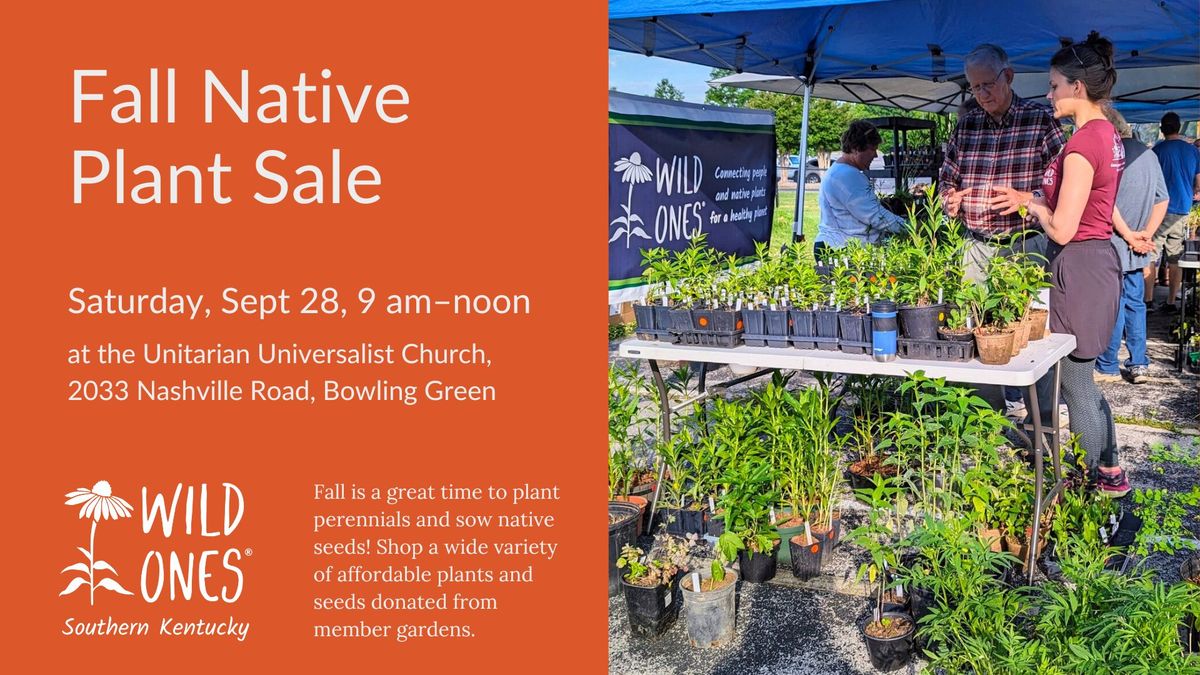 Wild Ones Fall Native Plant Sale