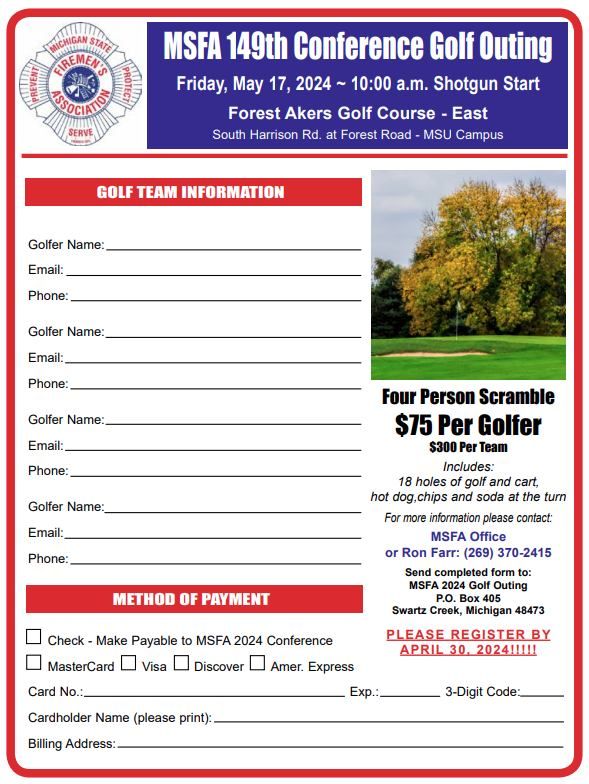 149th MSFA Annual Conference Golf Outing