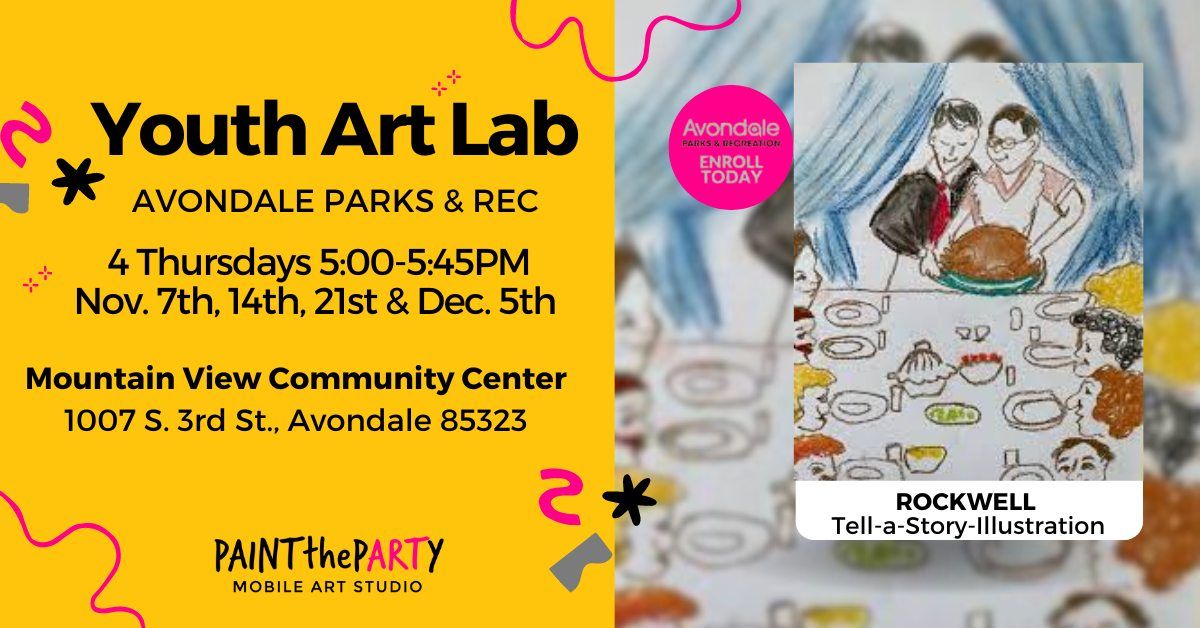 Avondale Parks & Rec Youth Art Lab Classes: Rockwell~ Tell-a-Story-Illustration