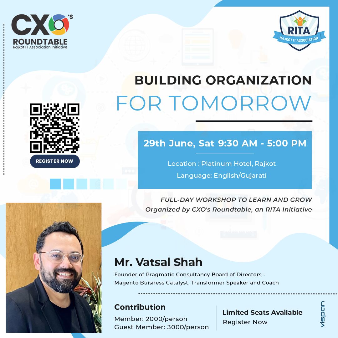 Building Organization for Tomorrow - Full day workshop by CxO's Roundtable  (An RITA Initiative)
