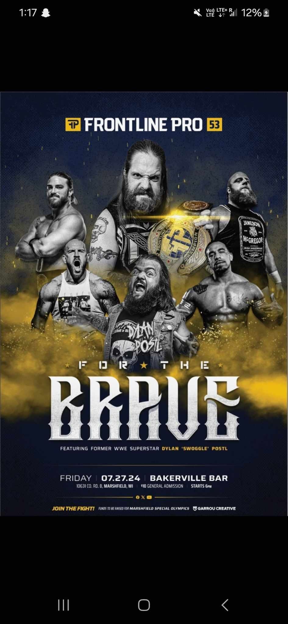 For The Brave - Frontline Pro Wrestling 