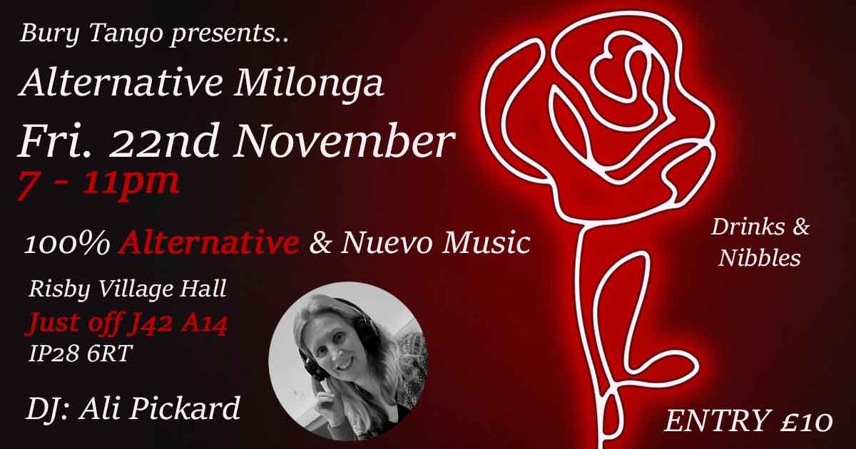 Bury Tango Alternative Milonga @ Risby, Friday 22 Nov