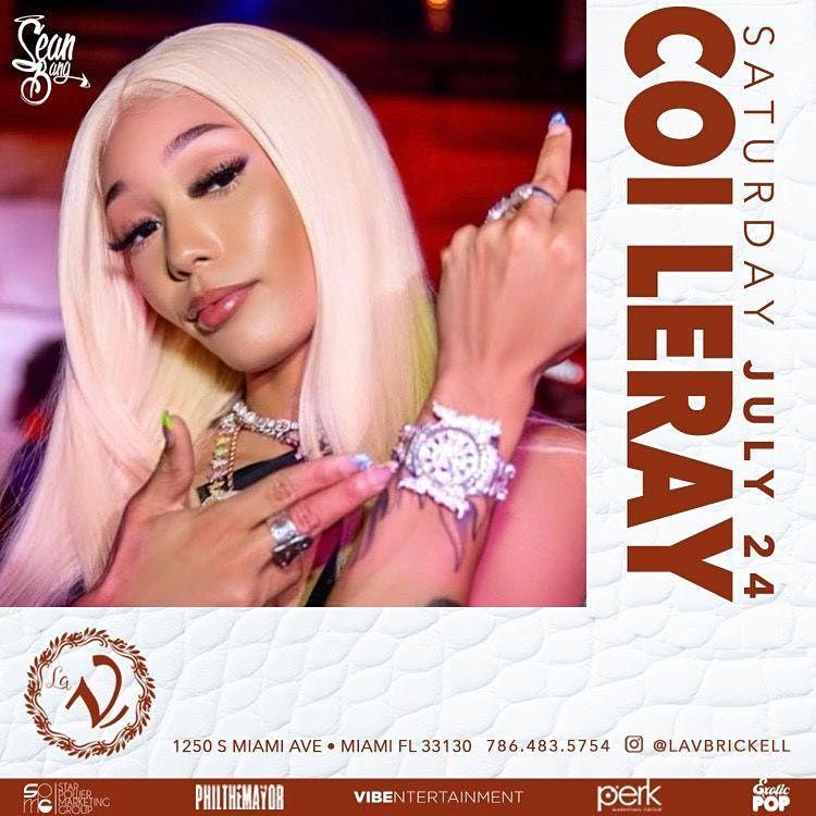 Coi Leray at LA V Nightclub Miami 7/24, LA V BRICKELL, Miami, 24 July