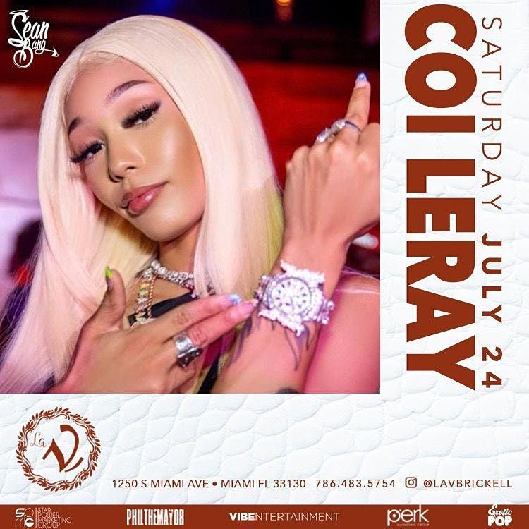 Coi Leray at LA V Nightclub Miami 7\/24