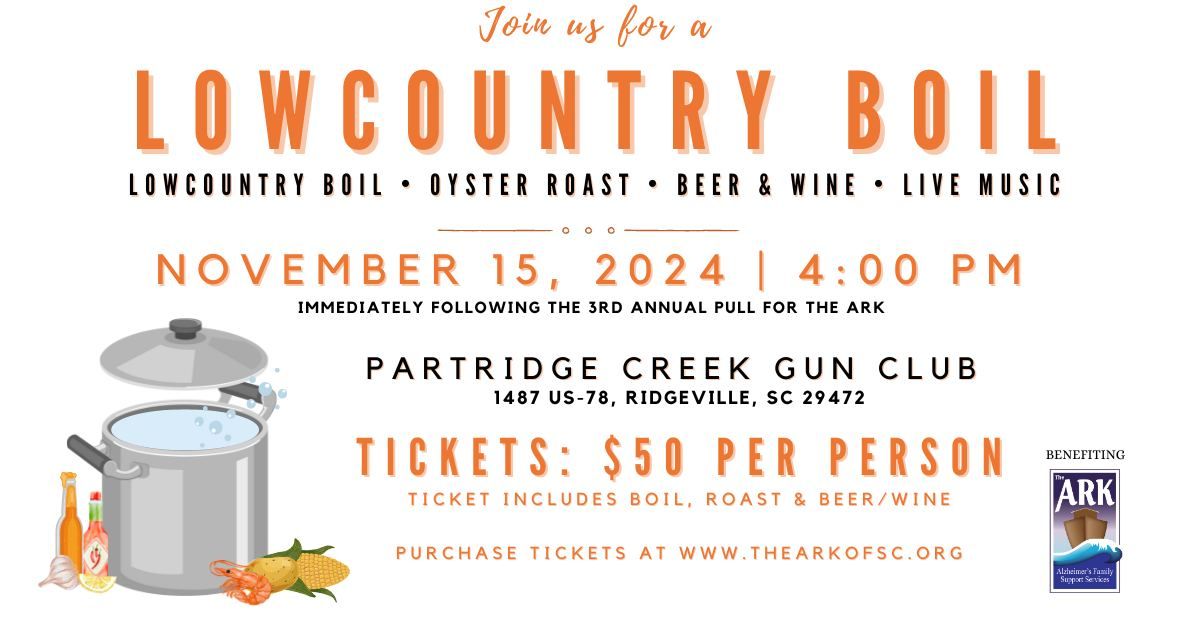 Lowcountry Boil Benefiting The ARK of SC 