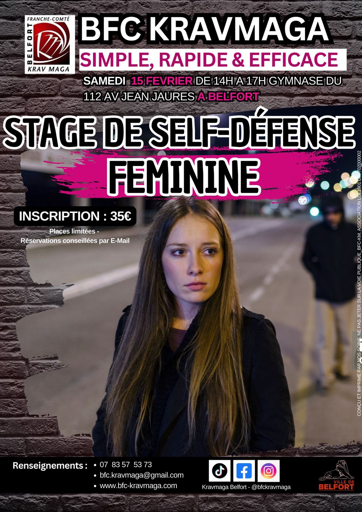 Stage de Self D\u00e9fense F\u00e9minine