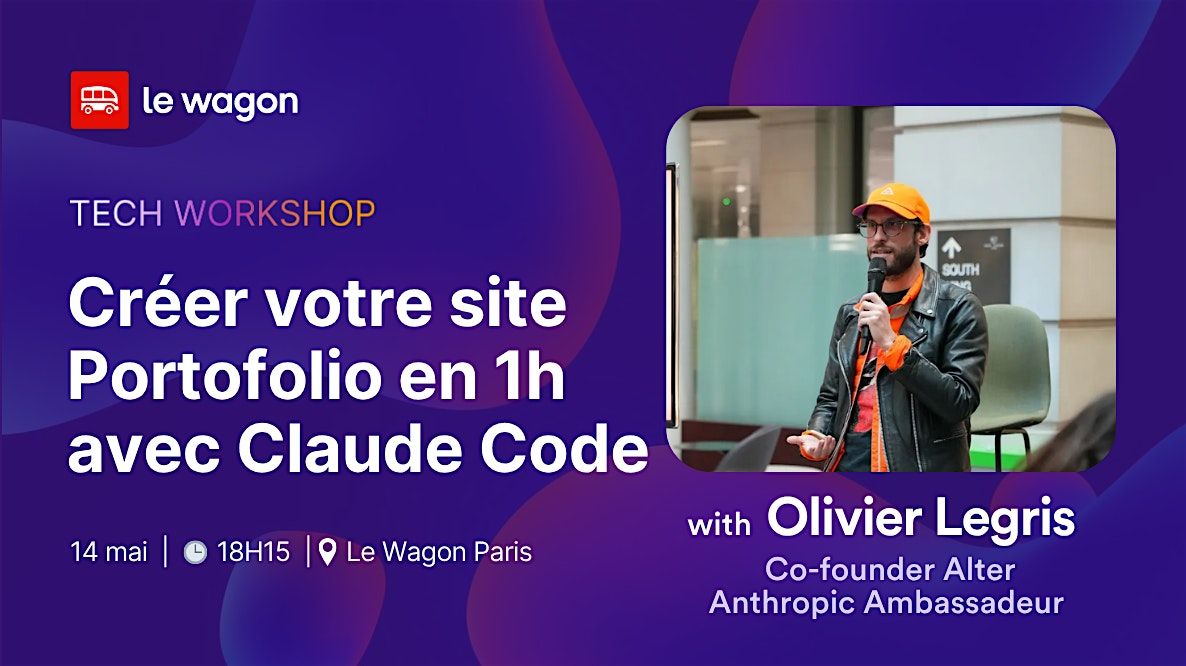 Cr\u00e9er votre Portofolio en 1h avec Claude Code