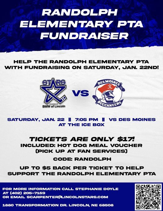 Stars Hockey Randolph PTA Fundraiser!