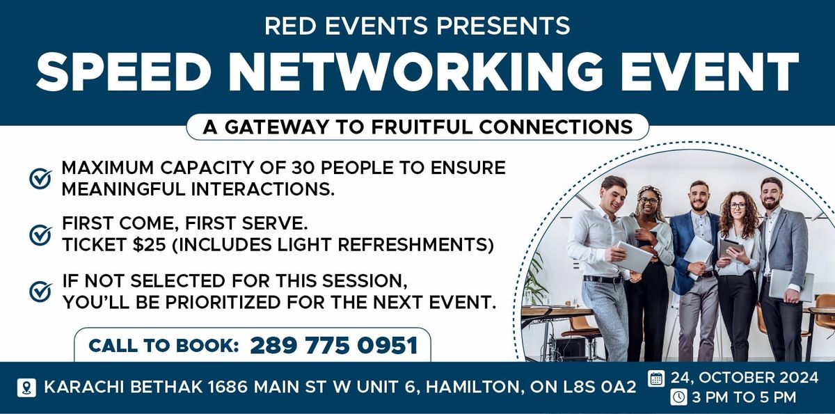 Speed networking event