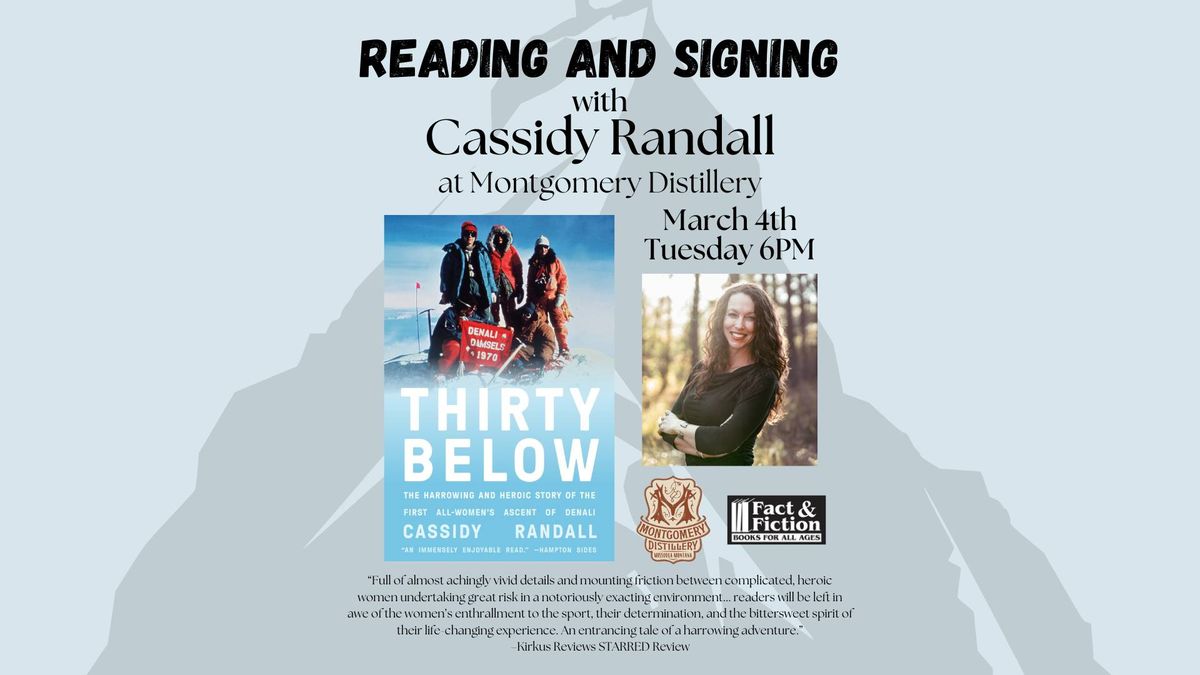 Cassidy Randall: Reading and Signing