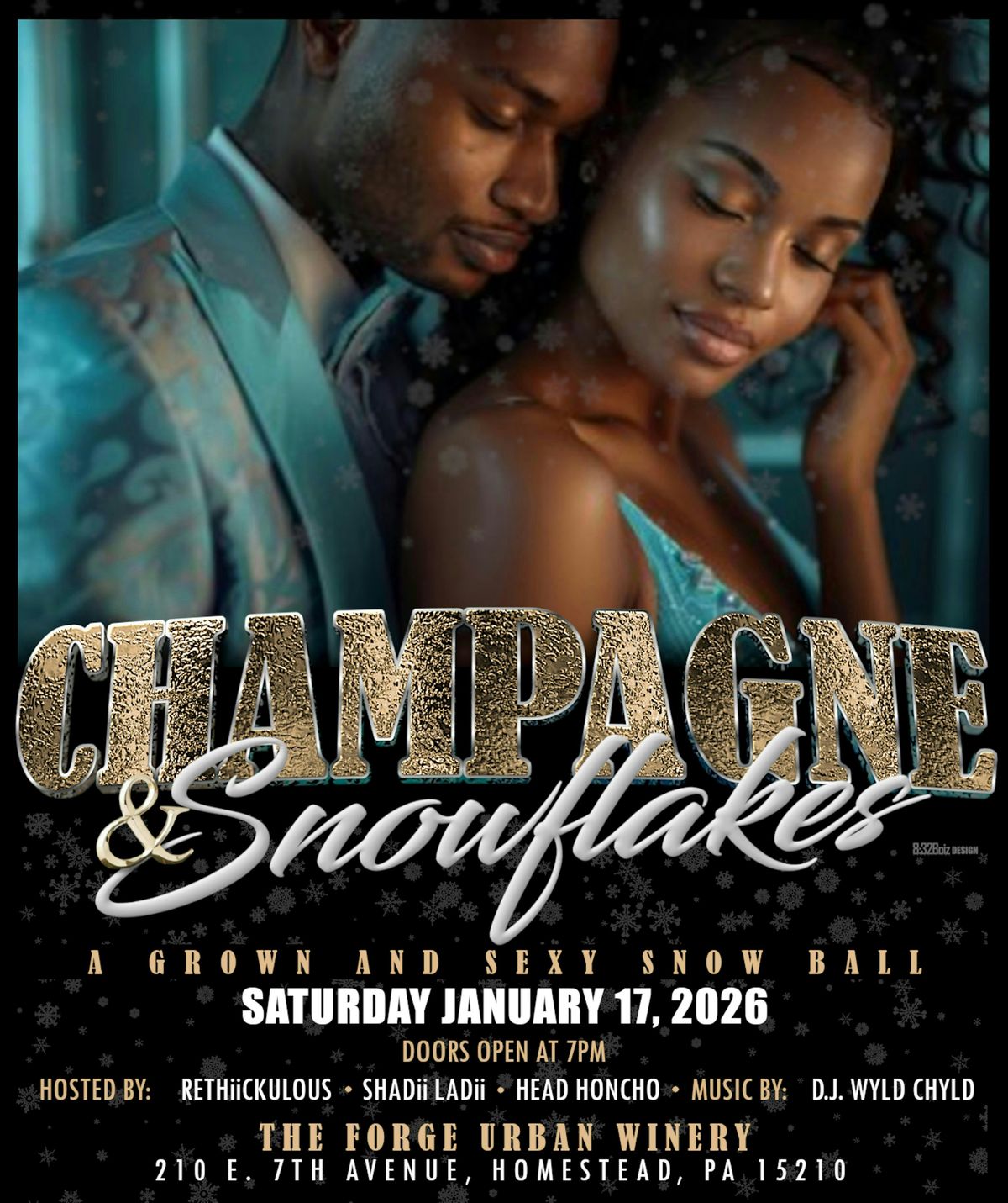 Champagne & Snowflakes