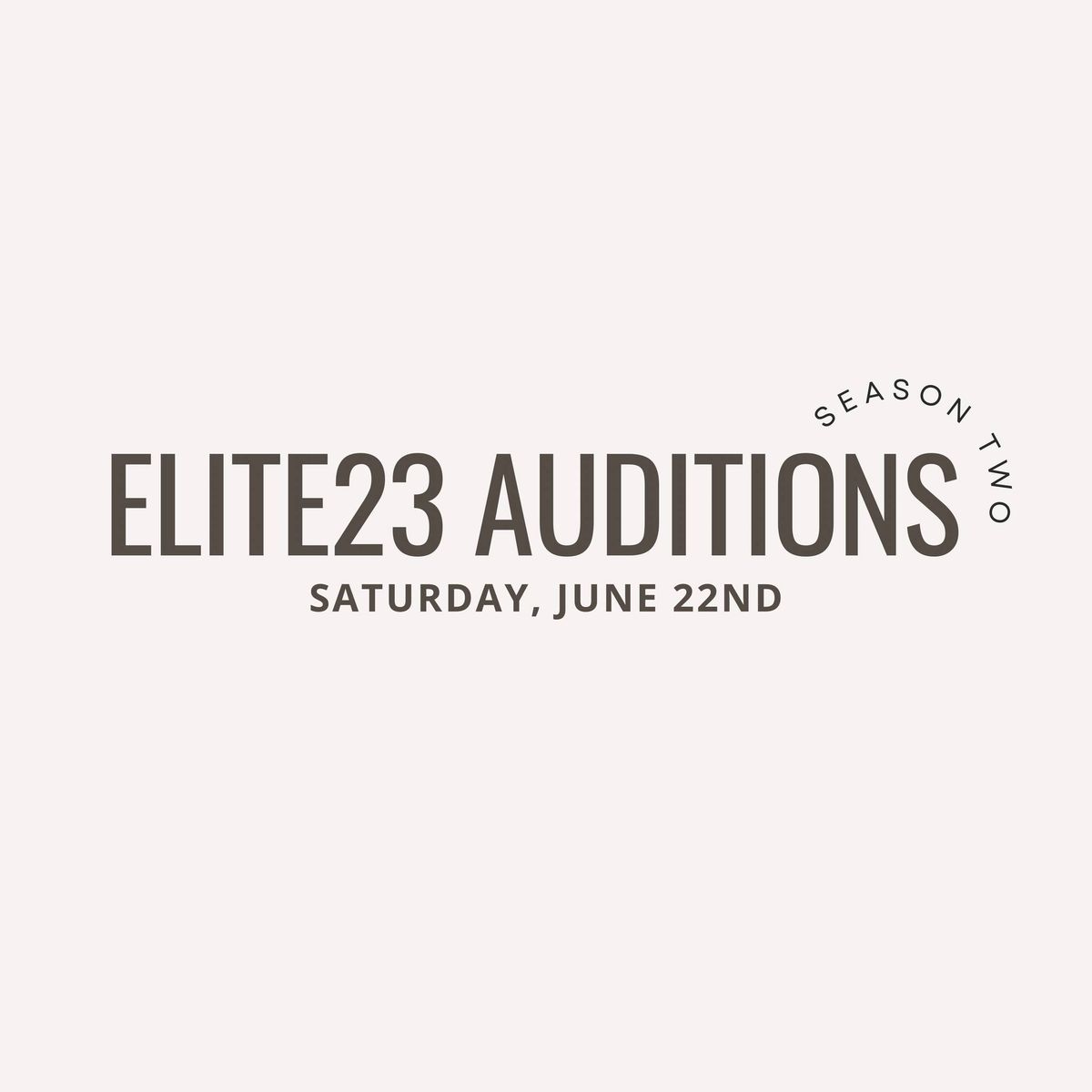 Elite23 Team Auditions 