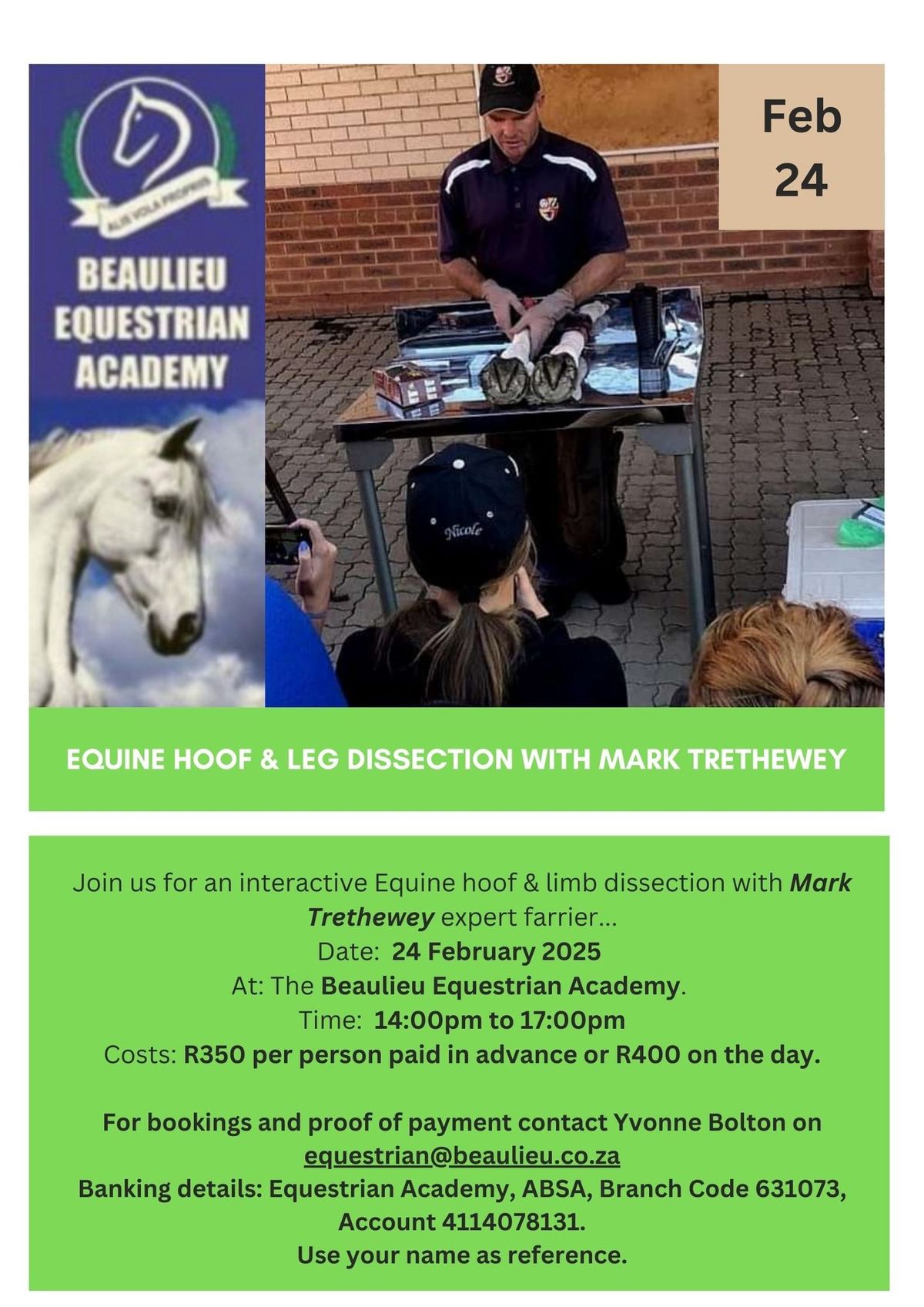 Hoof and Leg Dissection with Mark Trethewey