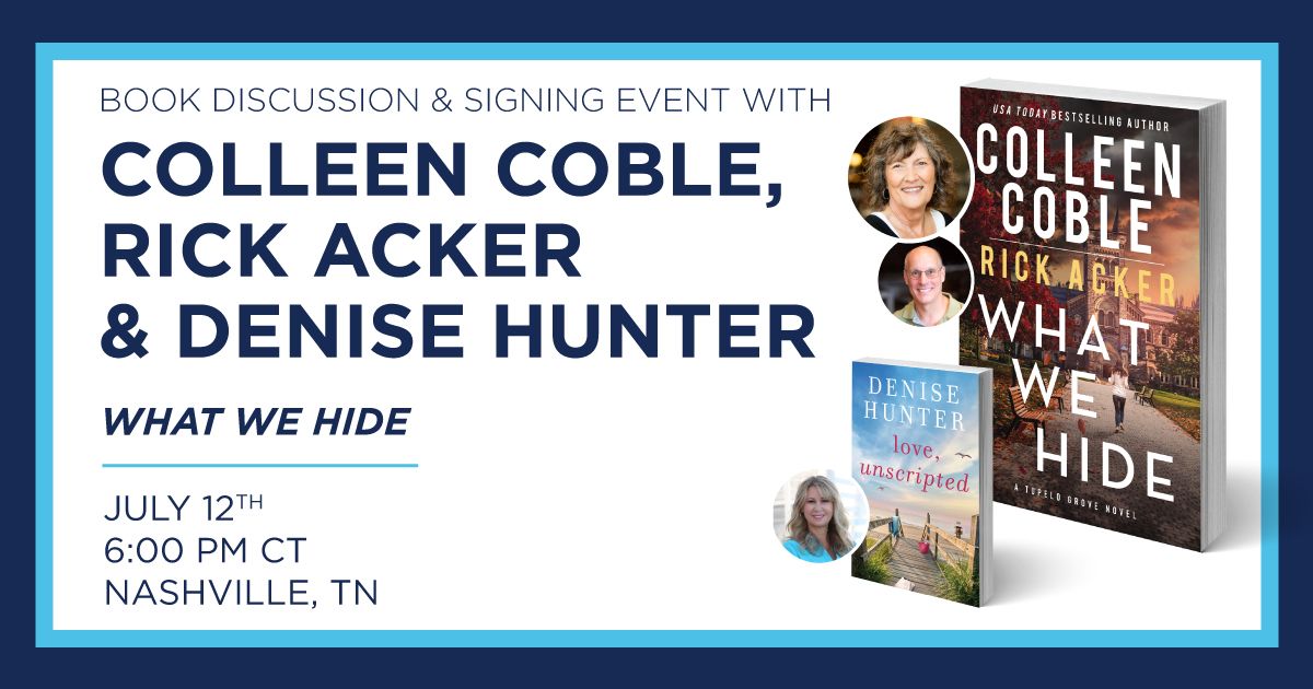 Colleen Coble, Rick Acker & Denise Hunter Book Discussion and Signing Event