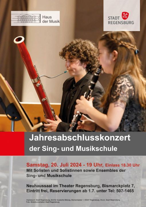 Jahresabschlusskonzert der Sing- und Musikschule Regensburg