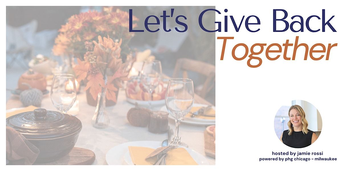 Let's Give Back Together