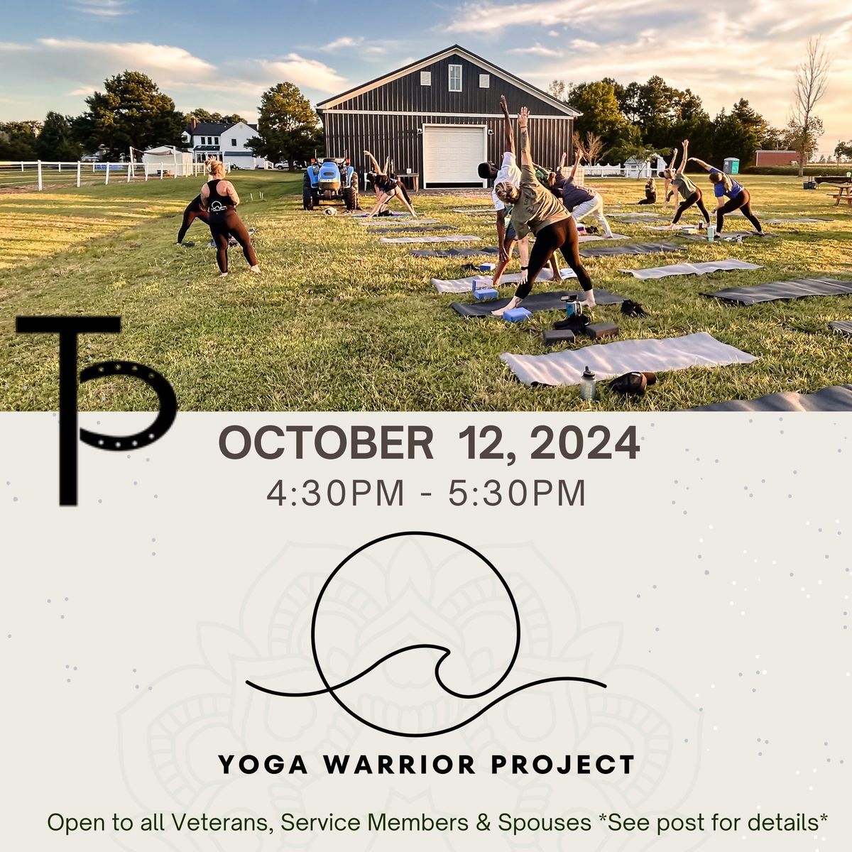 Yoga with Yoga Warrior Project and Trails of Purpose