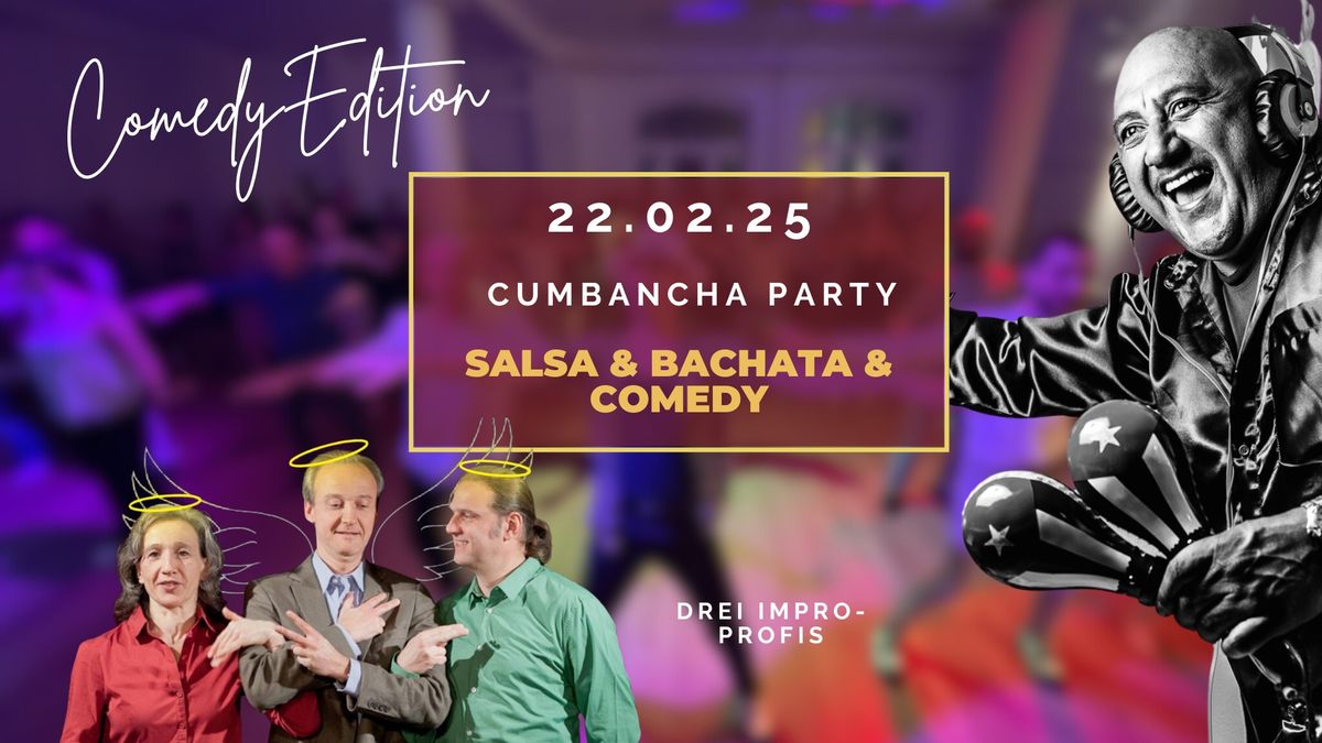 \ud83c\udfad\ud83d\udc83 Salsa & Bachata Party mit DJ Wilber \u2013 Comedy Edition = Humor im H\u00fcftschwung 