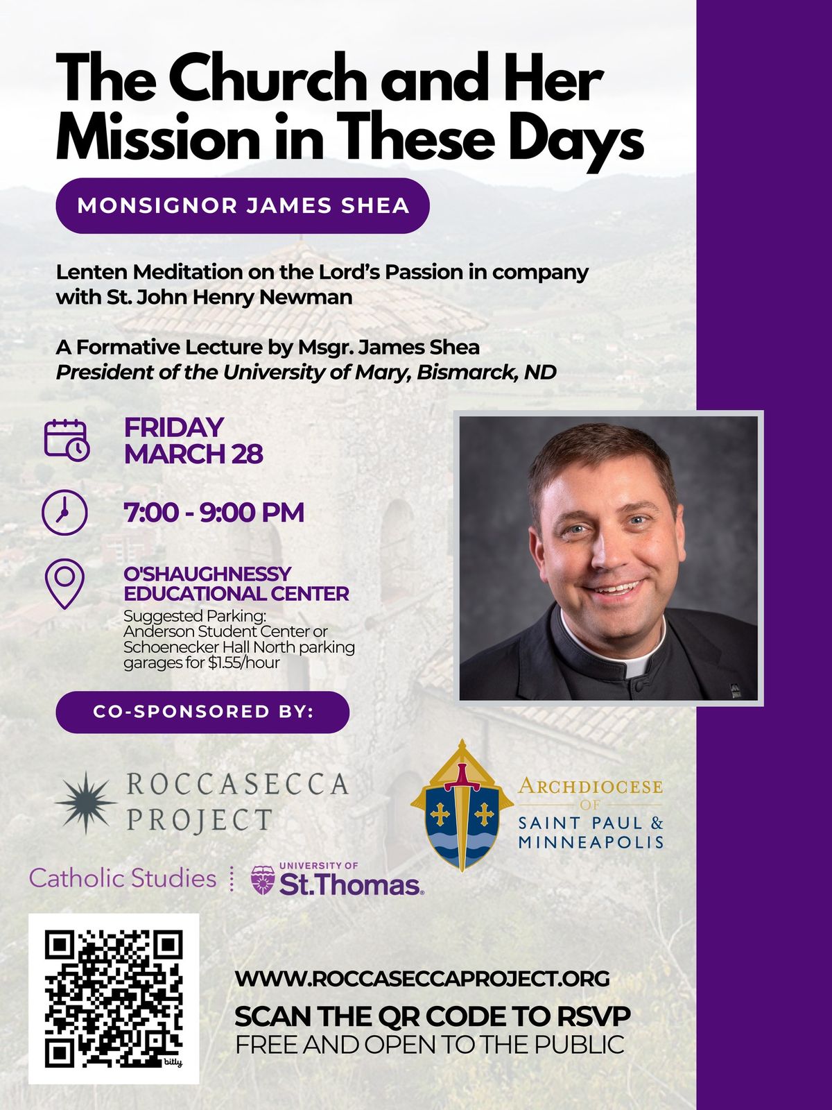 A Night with Monsignor James Shea