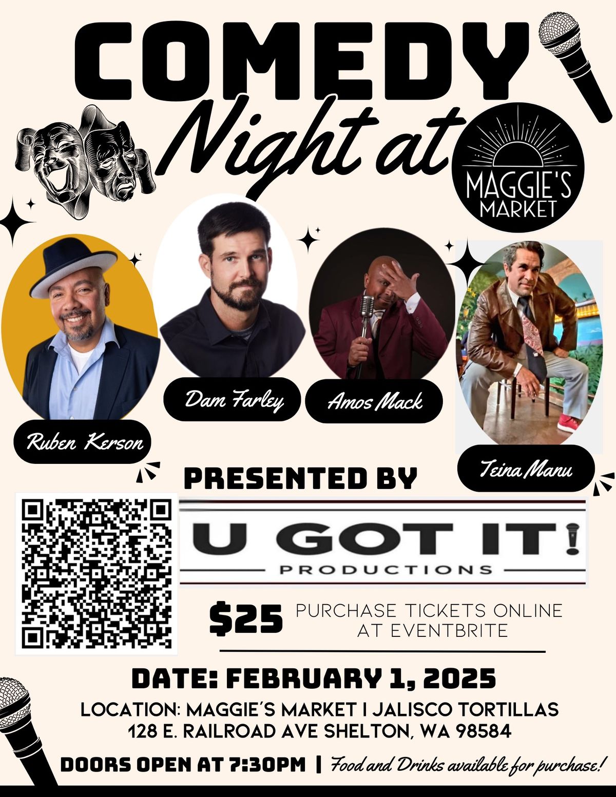 Comedy Night at Maggie\u2019s Market!