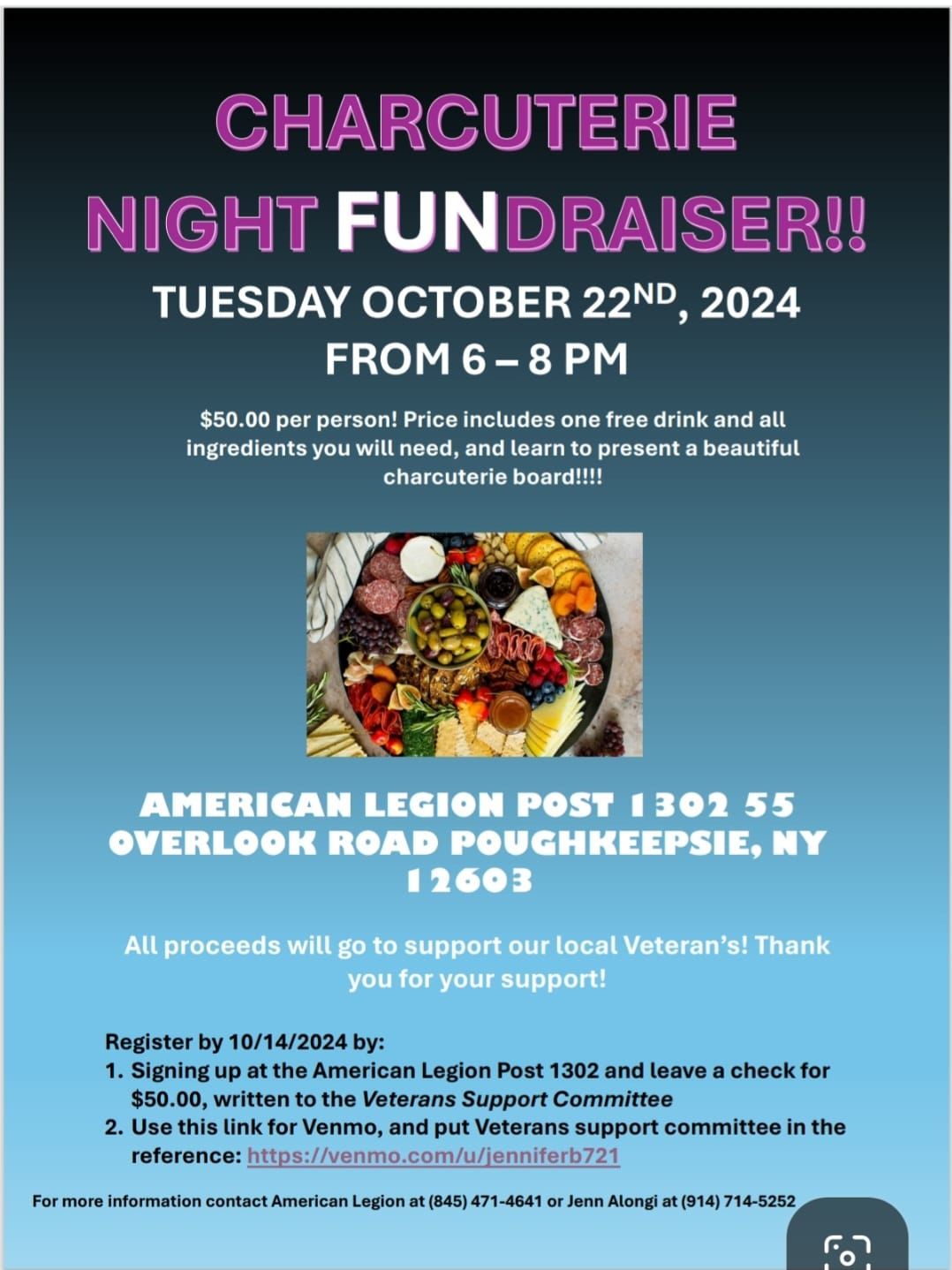 Charcuterie Board class fundraiser!!!