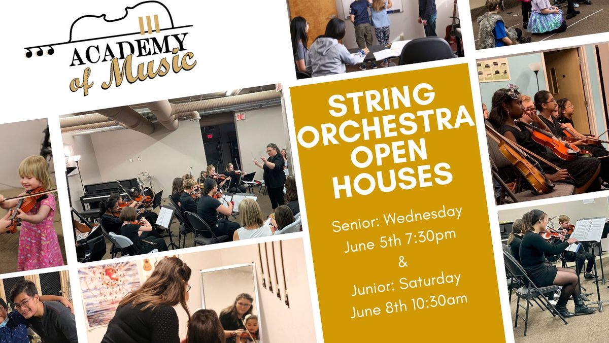 String Orchestra Open Houses