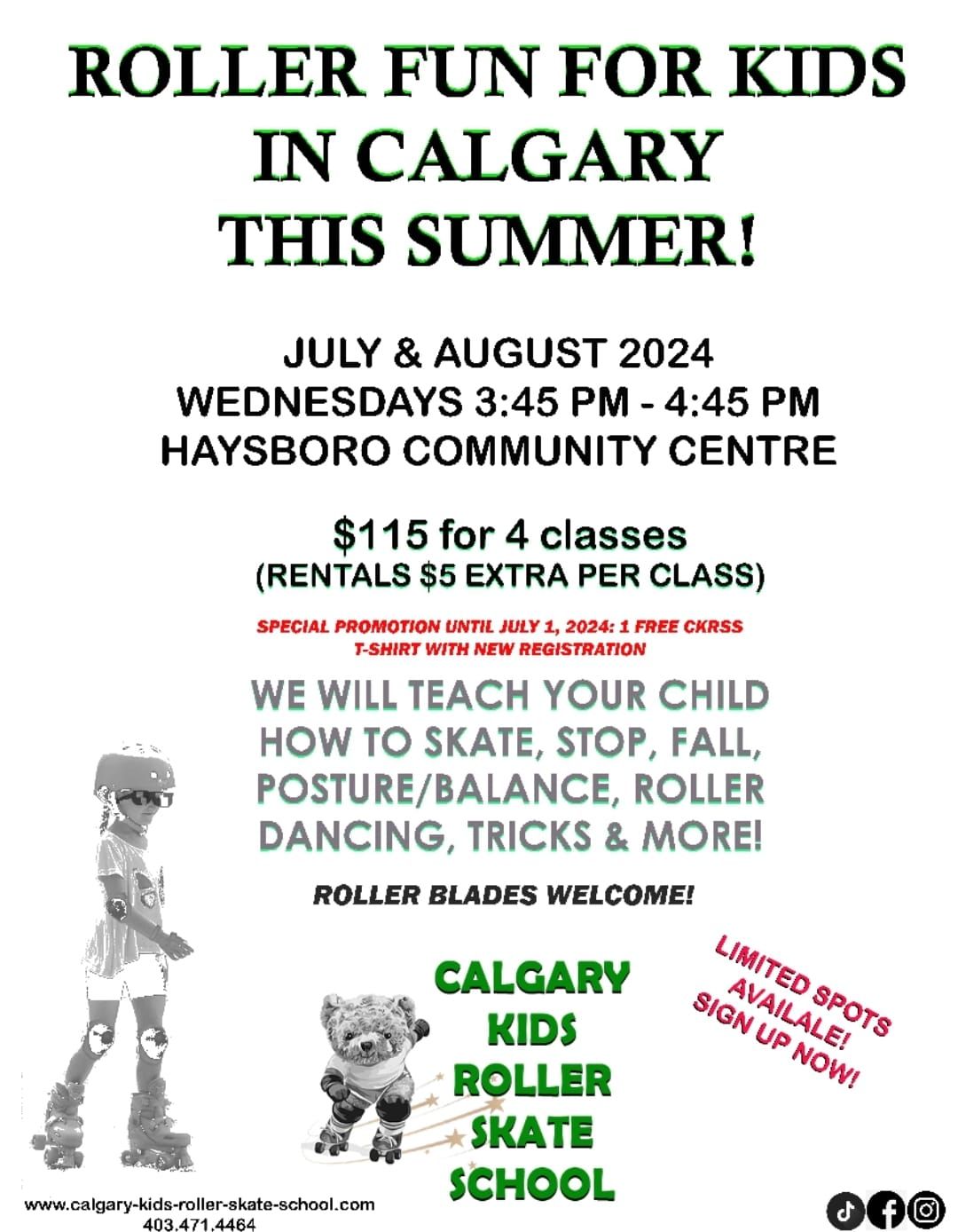 Calgary Kids Roller Skate School