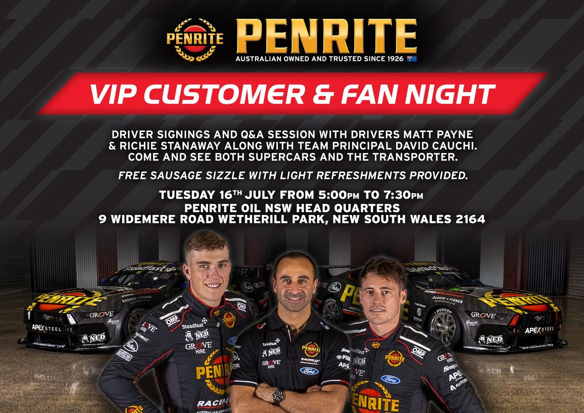 PENRITE RACING VIP NIGHT - Sydney