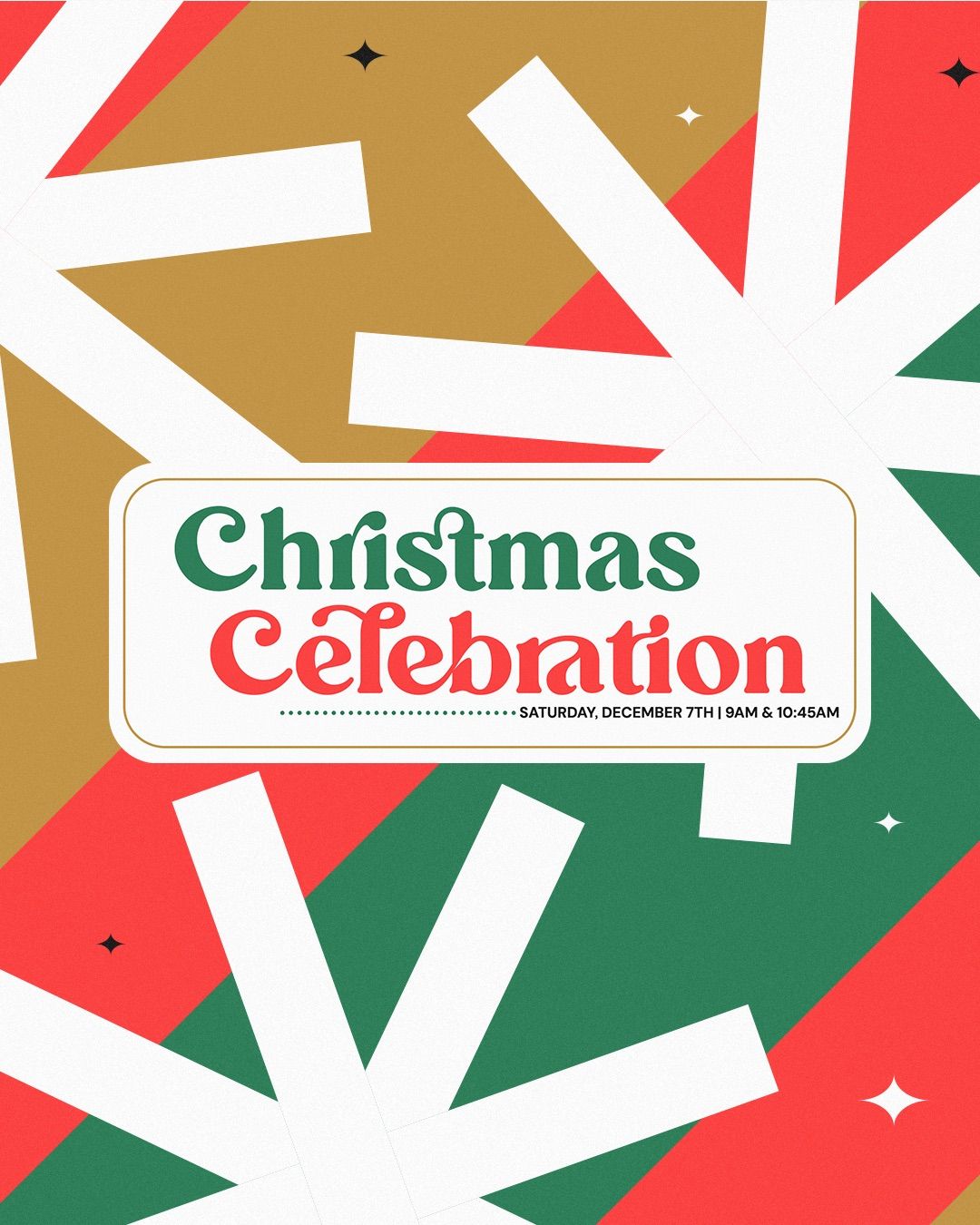 Christmas Celebration,  9:00am or 10:45am